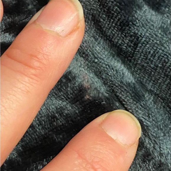 ANTHROPOLOGIE Rosie Velvet Embroidered Joggers w/ Tie Midnight Blue Charcoal M - Picture 14 of 15